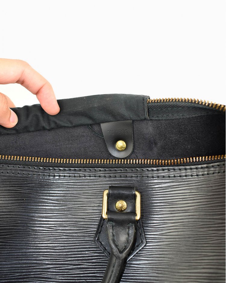 Bolsa Louis Vuitton original speedy Epi preta feminina